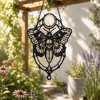 20 Style Gothic Dragon Sword Suncatcher | Stained Glass Style Window Hanging | Dark Romance Decor | Witchy Dragon Gift | Car Ornament