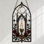 20 Style Gothic Dragon Sword Suncatcher | Stained Glass Style Window Hanging | Dark Romance Decor | Witchy Dragon Gift | Car Ornament